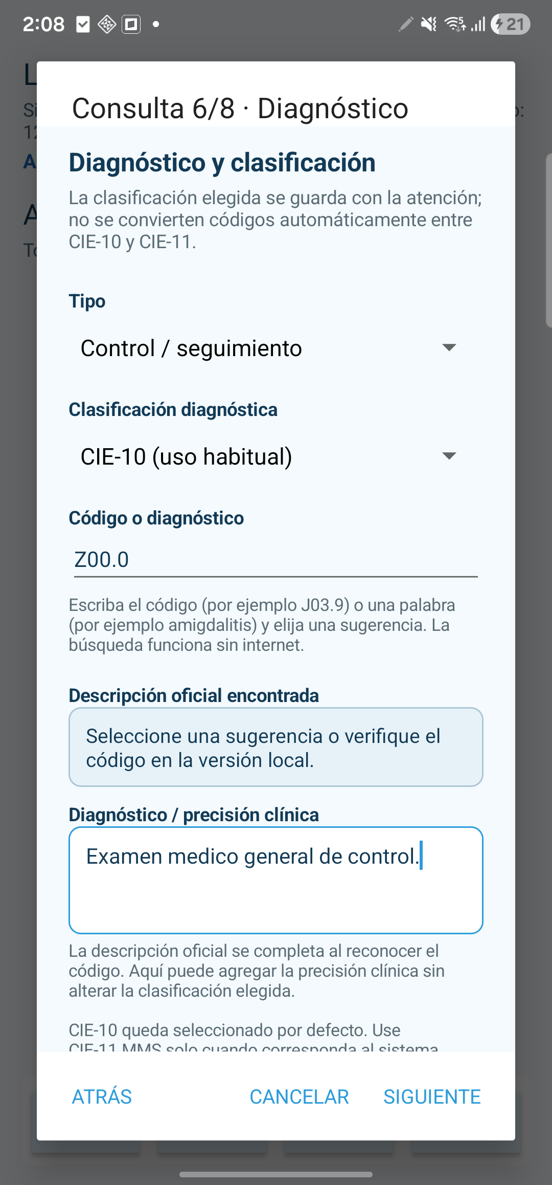 6. Diagnóstico