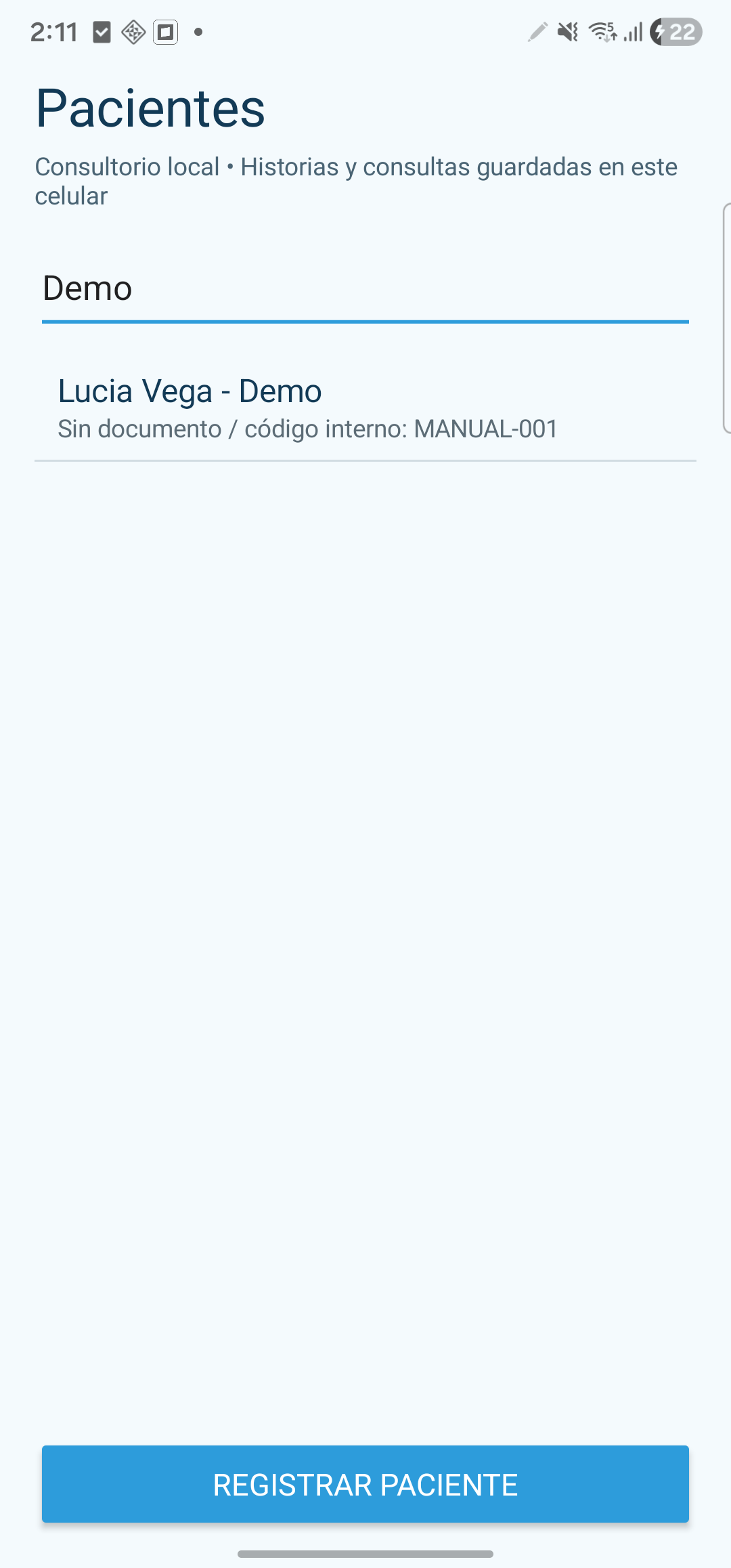 Buscar un paciente